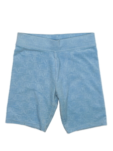 Modré hebké teplejší kraťasy