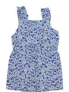 Bílý kraťasový květinový overal Primark 