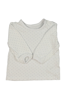 Bílé triko s modrými puntíky Nutmeg