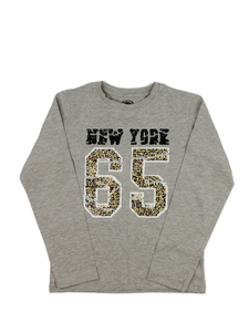 Šedé melírované triko Bluezoo