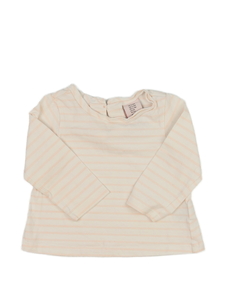 Krémové triko s pruhy 