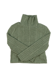 Zelený teplejší kratší rolák 