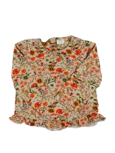 Oranžové květinové triko Next