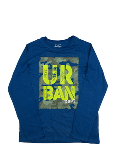 Modré triko s potiskem Primark 