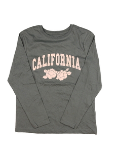 Šedé triko s květinami Primark 