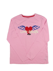 Růžové triko se srdcem vel. 170 Primark 