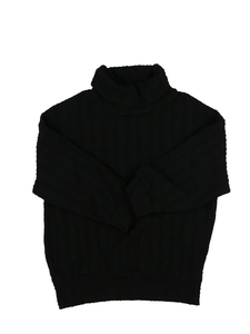 Černý vzorovaný rolák 