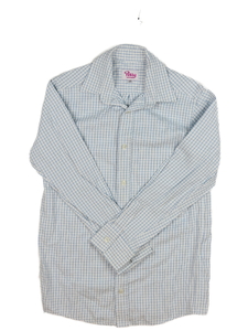 Bílá košile s modrými pruhy  