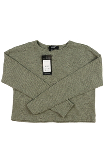 Nový zelený melírovaný crop top New Look 