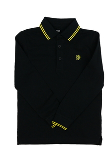 Černé triko s límečkem M&S