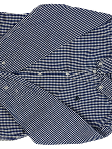 Modro-bílá kostkovaná košile Benetton 