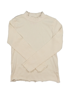 Krémové žebrované triko Primark 