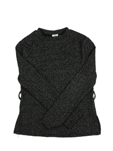 Černé triko s lesklým vláknem River Island 