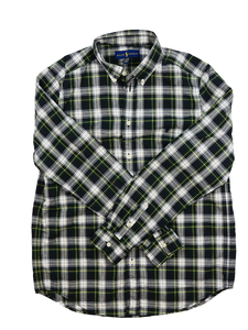Zeleno-bílá košile vel. 18-20 let Ralph Lauren 