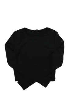 Černý elastický crop top New Look 