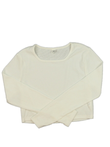 Krémový crop top 