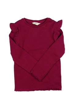 Bordo triko s volánky F&F