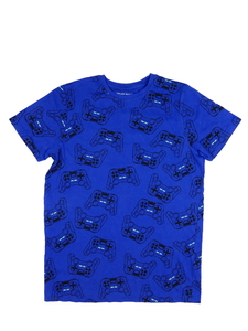 Modré triko s herním motivem Primark 