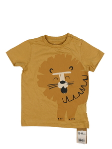 Nové hnědé triko s lvíčkem Mothercare