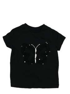 Černé krásné triko s motýlkem F&F
