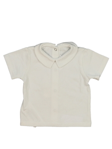 Nové bílé triko s límečkem Mayoral 