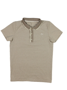 Světlé vzorované triko s límečkem 