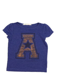 Modré triko s písmenem A H&M