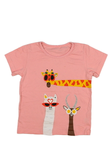 Růžové triko se zvířátky 