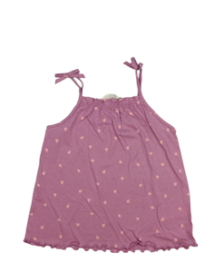 Fialové květinové tílko H&M