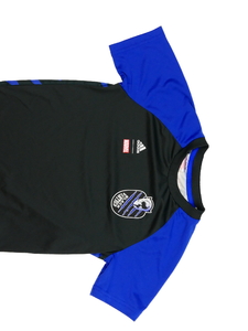 Černo-modré sportovní triko Marvel Adidas