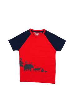 Červeno-modré triko Mountain Warehouse 