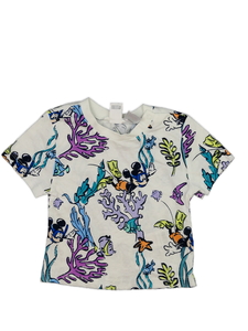 Bílé triko s mořskými tvory Disney 