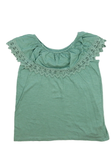 Olivově zelené tílko s krajkou Next