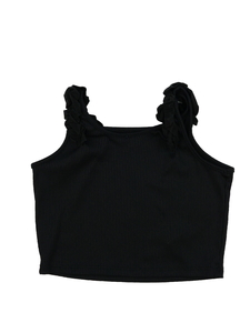 Černý crop top River Island 