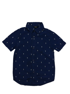 Tmavě modrá košile s palmami George