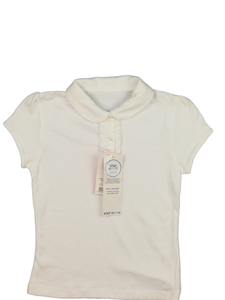 Nové bílé triko s límečkem George