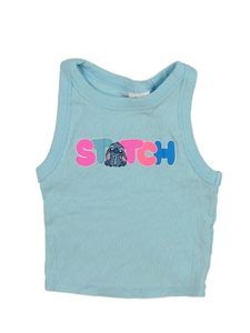 Modrý crop top Stitch Disney George