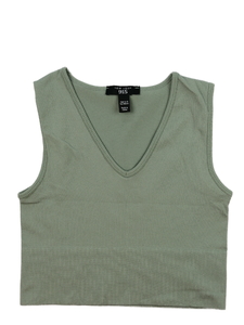 Zelený crop top New Look 
