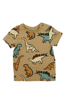 Hnědé triko s dinosaury George