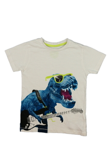 Bílé triko s dinosaurem Bluezoo 