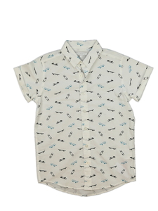 Bílá košile se skejty Bluezoo