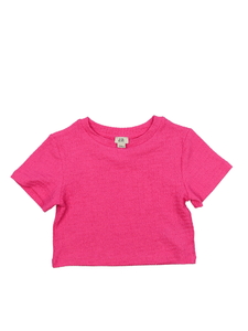 Růžový crop top River Island 