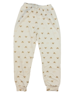 Krémové pyžamové kalhoty