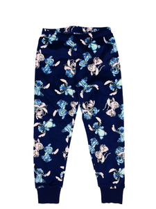 Modré hebké pyžamové kalhoty Stitch George