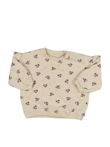 Světle hnědá mikina s květinami F&F