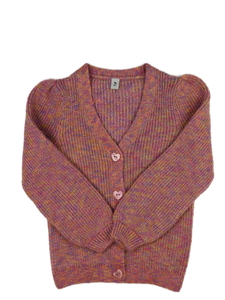 Růžový melírovaný svetr Tu