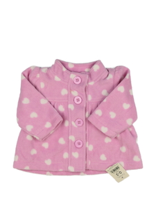 Nová růžová mikina se srdci George