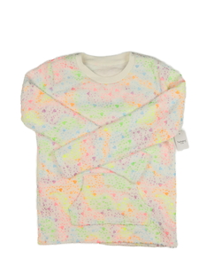 Nová bílá barevně vzorovaná mikina Nutmeg