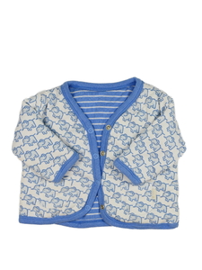 Modro-bílá mikina se slony Jojo Maman Bébé