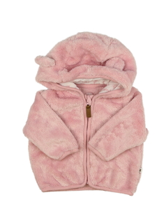 Růžová chlupatá mikina F&F